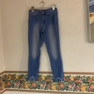 Mossimo Cotton High Rise Crop Jeggings, Size 0/25R, Light Blue